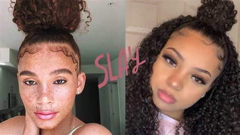 Ig Curly Hairstyles Slayed Edges Compilation 2019 Hair