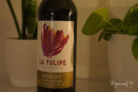 review rode wijn la tulipe merlot ah wijnwuuf