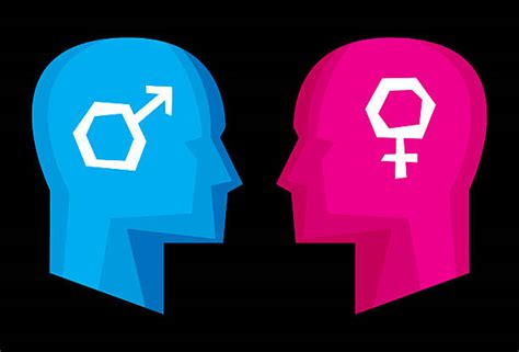 cartoon of the female and male symbol illustrations royalty free