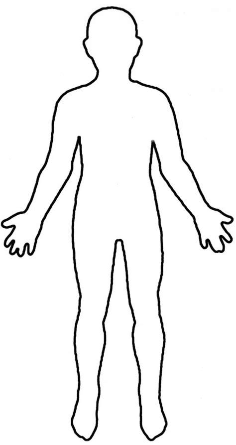 body outline body template body outline body diagram