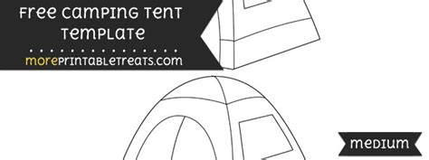 camping tent template medium