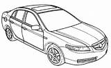 Coloring Acura Accord Getdrawings Loudlyeccentric Nsx sketch template