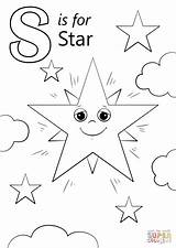 Letter Coloring Star Pages Worksheets Preschool Alphabet Printable Letters Sun Kindergarten Supercoloring Template Tracing Kids Super Activities Crafts Sounds Beginning sketch template