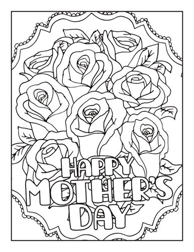 happy mothers day  coloring page teaching resources
