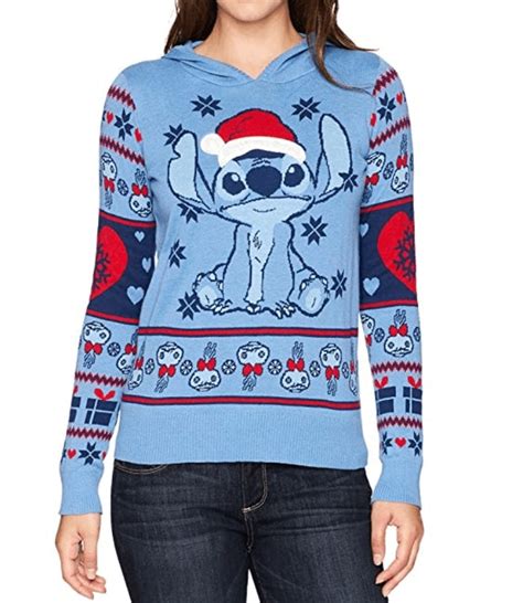 stitch pull noel disney femme ugly christmas sweater