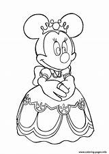 Disney Queen Minnie Coloring 1209 Pages Printable sketch template