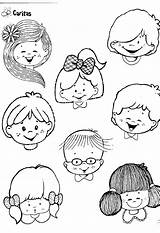 Caritas Fichas Emociones Colorea Infantil Inma sketch template