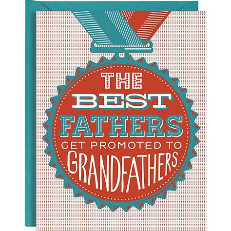 grandfathers day card fathers day letterpress cards