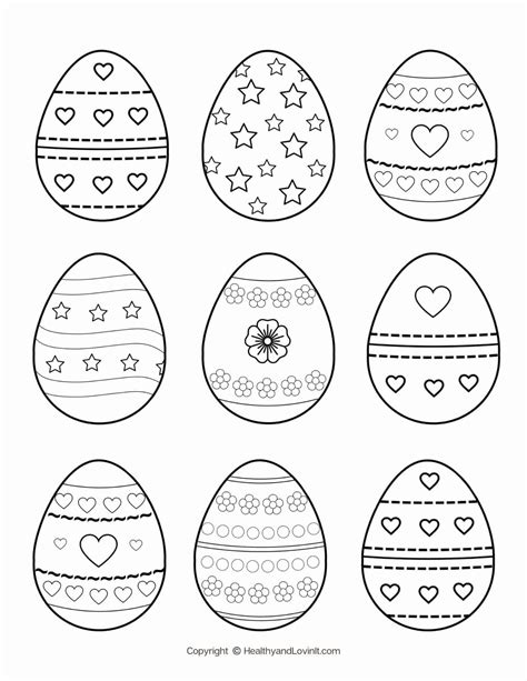coloring pages  easter eggs