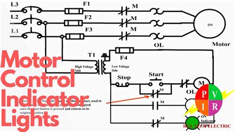 wiring diagram   starter controlling   motor   startstop button