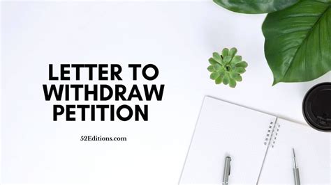 letter  withdraw petition sample   letter templates