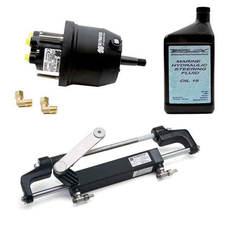 uflex usa front mount outboard hydraulic steering kit   hp west marine