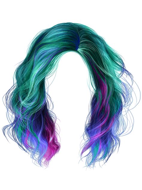 colours hair png