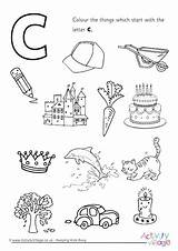 Letter Colouring Start Pages Things Words Colour Starting Activity Initial Village Explore Identify Activityvillage Alphabet sketch template
