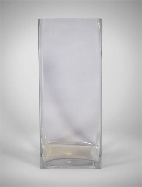 Square Glass Vase Tall 7x16 Featured West Coast Event Productions Inc