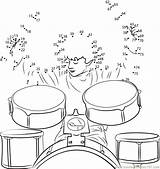 Connect Drummer Dots Boy Dot Worksheet Drum Drums Kids Instruments Musical Printable Email Connectthedots101 sketch template