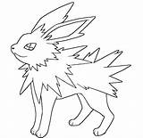 Jolteon Lineart Colouring Printable Dentistmitcham sketch template