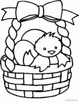 Easter Coloring Basket Empty Pages Print Getcolorings Printable Baskets Color sketch template
