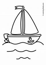 Coloring Boat Kids Pages Ship Transportation Printable Sailing Drawing Preschool Toddlers 4kids Crafts Sheets sketch template