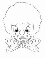 Clown Face Sad Happy Coloring Pages Template Kids Templates sketch template