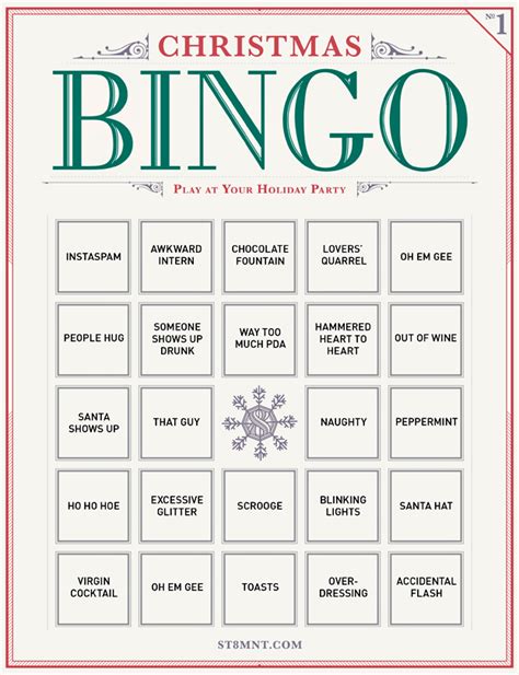 printable holiday bingo stmnt brand agency
