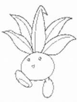Pokemon Coloring Grass Oddish Pages Type Ws sketch template