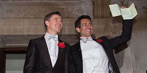 Photos Uks First Same Sex Weddings Began At Midnight