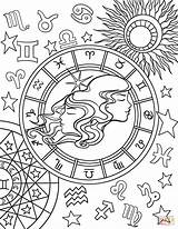 Gemini Sternzeichen Ausmalen Zwillinge Dierenriem Supercoloring Kleurplaten Steinbock Tierkreiszeichen Ausmalbild sketch template