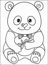 Panda Coloring Pages Cute Baby Printable Color Little Getcolorings Print Kids Choose Board sketch template