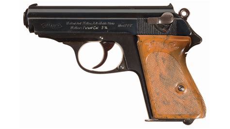 scarce pre wwii walther mm kurz ppk pistol  holster rock island auction