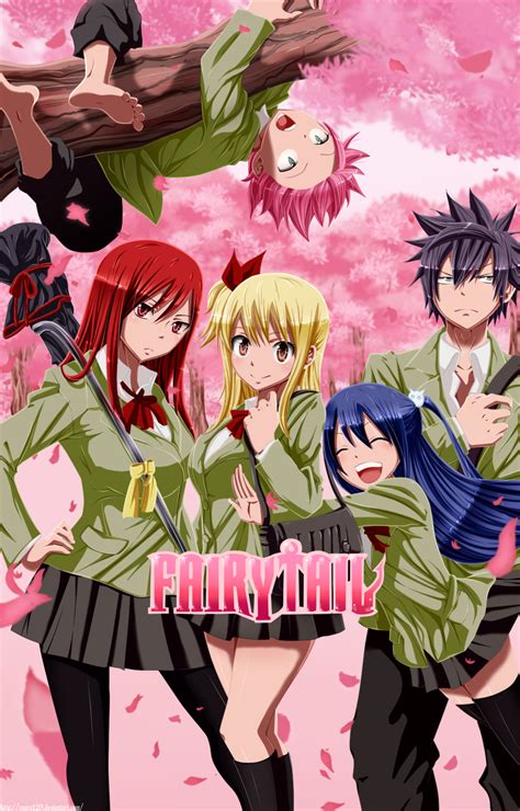 Anime Picture Fairy Tail Lucy Heartfilia Erza Scarlet Natsu Dragneel