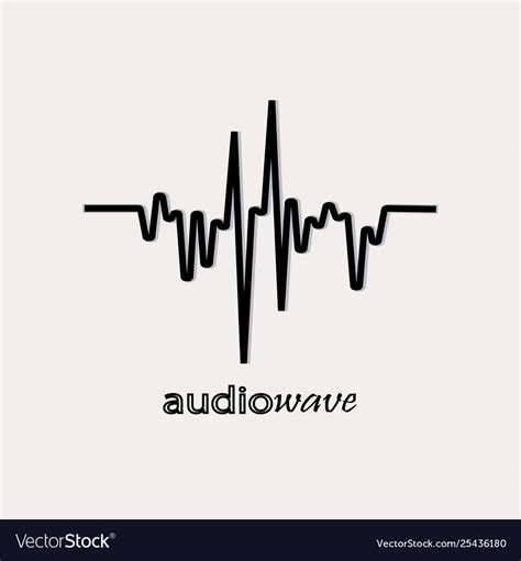 audio wave logo royalty  vector image vectorstock