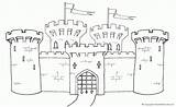 Castle Medieval Bowser Castillo Edificios Coloringhome sketch template