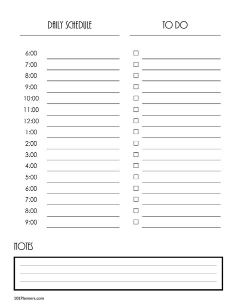 daily planner template customize  print