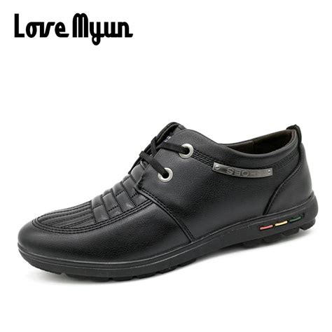 clearance sale  spring autumn casual fashion men pu leather waterproof shoes male oxfords