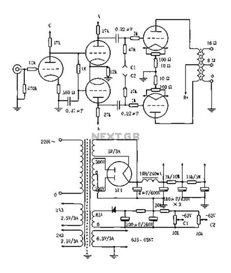vented ap app  tube amplifier circuit diagram schematic vacuum tube circuit diagram