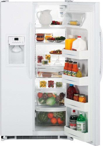 ge gshjfxww  cu ft side  side refrigerator   glass shelves including  spill