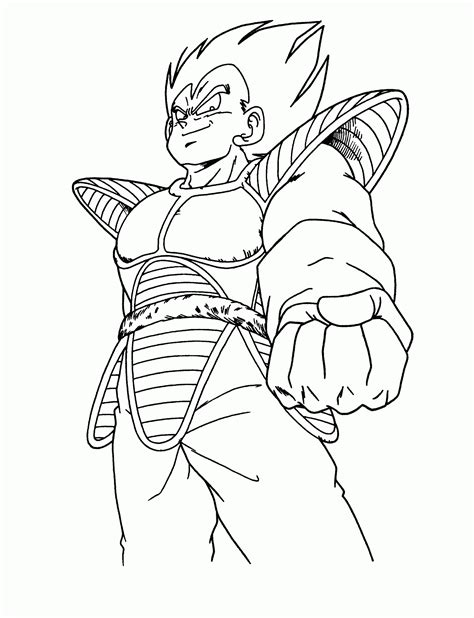 strong vegeta coloring page  printable coloring pages  kids