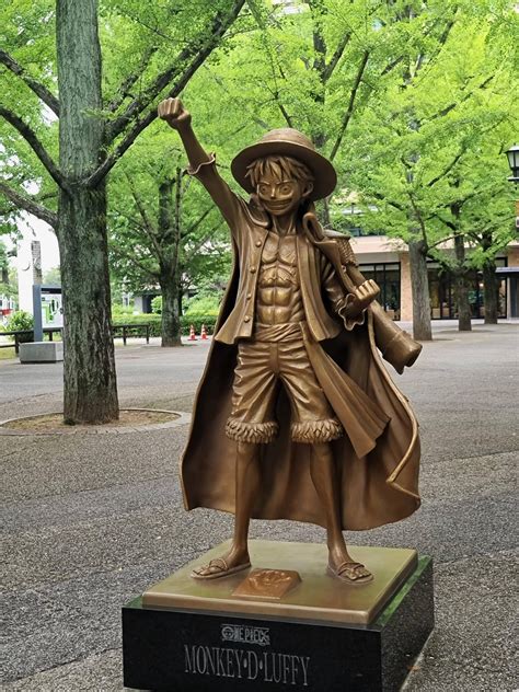 visit  luffy statue  kumamoto today ronepiece