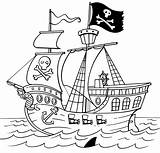 Pirate Ship Drawing Line Ships Template Easy Simple Colouring Coloring Pages Getdrawings Sketch Ghost Book Lightbox Adrian Barclay sketch template