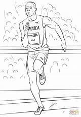 Bolt Usain Owens Jesse Atletismo Jogos sketch template