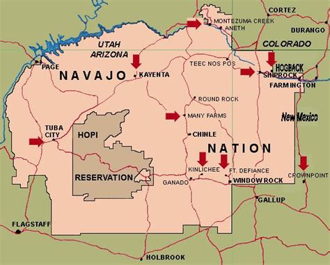 navajo map