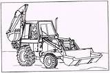 Backhoe Loader Coloring Pages Sketch Template Paintingvalley sketch template