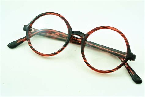vintage 44mm round tortoise eyeglass frames man women full rim clear