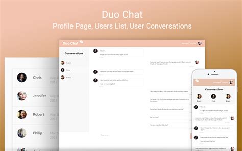 duo chat messaging template bubble