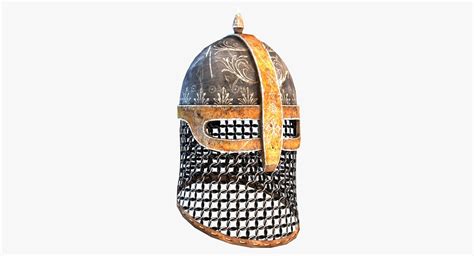 medieval helmet model turbosquid