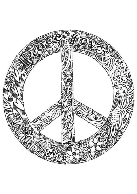 awesome peace sign coloring page  printable coloring pages  kids
