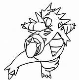 Tyranocif Tyranitar Despotar Kolorowanki Pokémon Rysunki sketch template