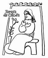 Mother Teresa Coloring Blessed Template Pages Getcolorings Sketch Getdrawings Sketchite sketch template