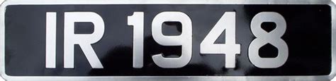 black  silver number plates legal  offer  postagevintage